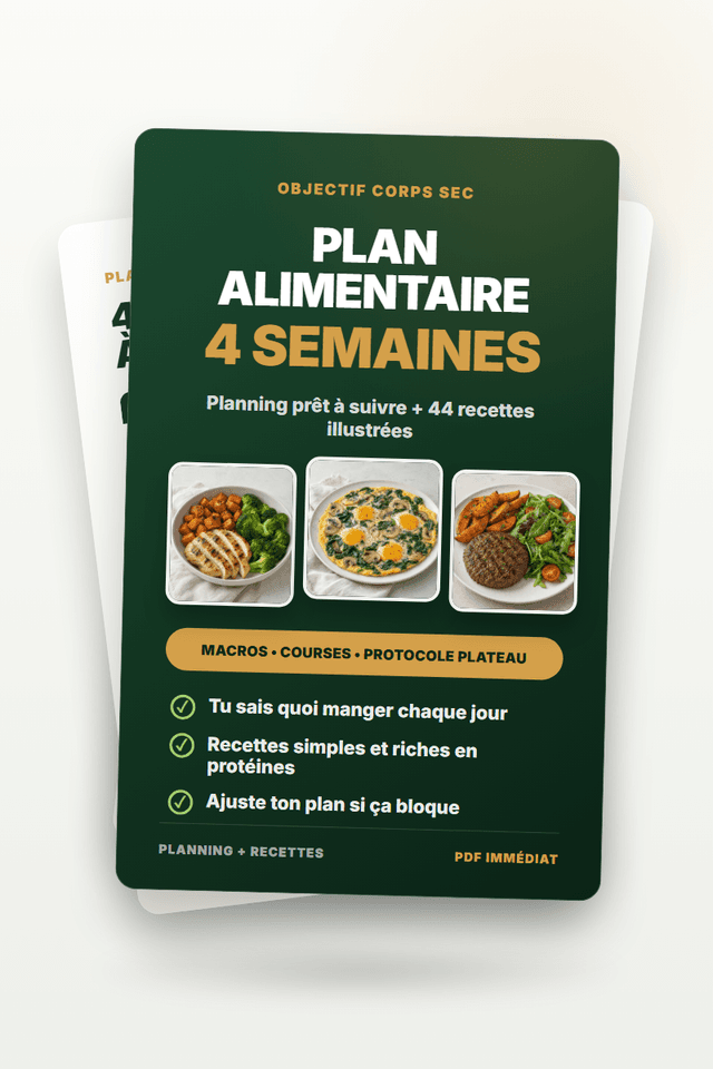 Objectif Corps Sec - Programme 4 semaines